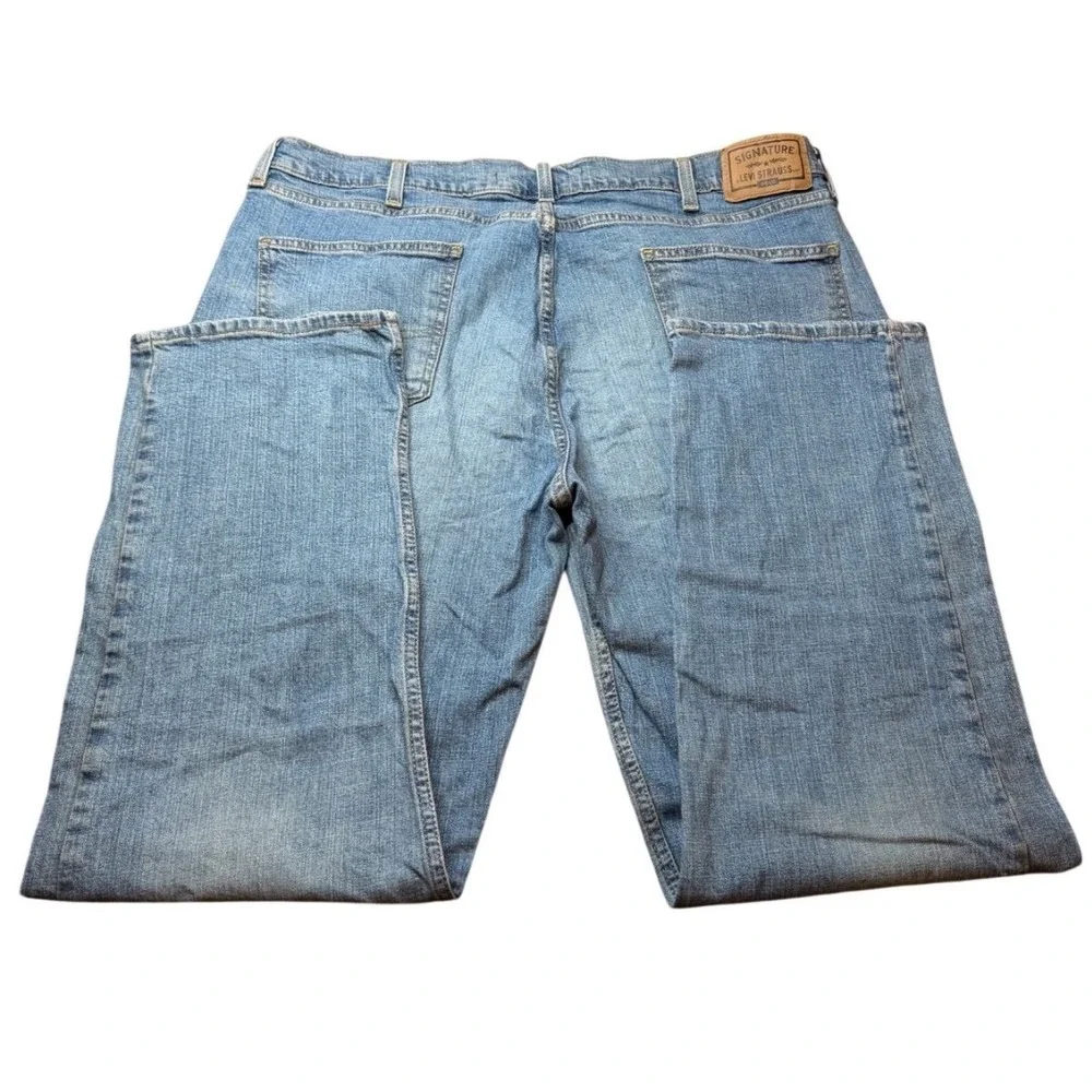 Signature Levi Strauss Gold Label Jeans Straight Men 40x30 Whisker Gold Label